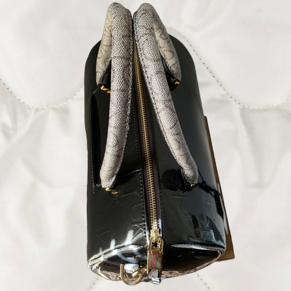 Calvin Klein Patent Satchel - Picture 3 of 5